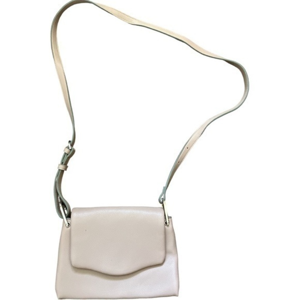 A New Day pastel pink bag with adjustable strap, divided inside & zip pouch